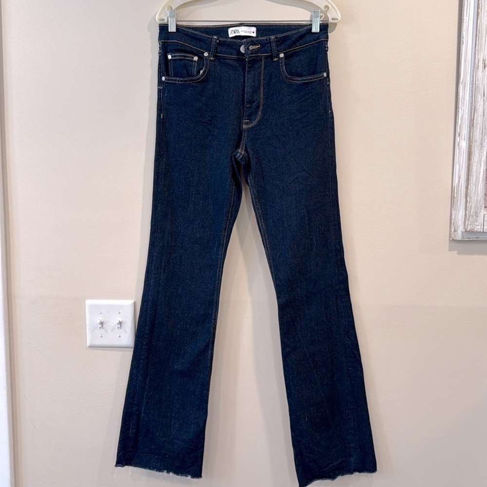 🔥Zara Women's Dark Blue Wide Jeans🔥